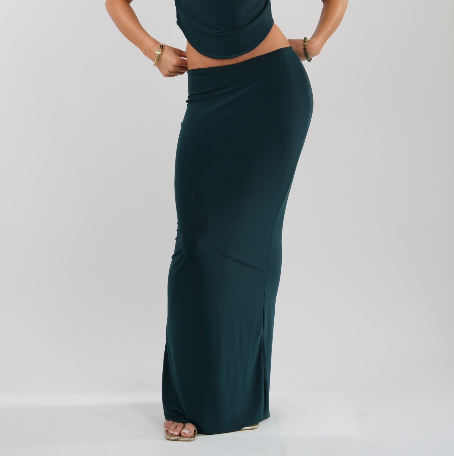 The Sofia Skirt - Bottle Green