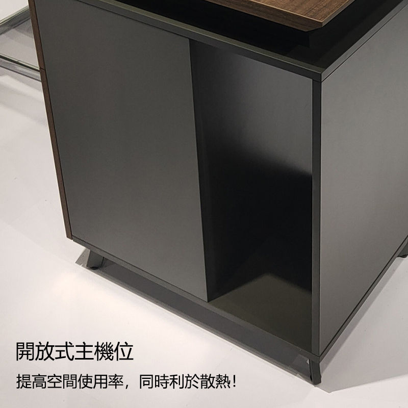 縮圖：（包送貨包安裝）帶鎖辦公枱 單人雙人電腦台 電腦桌组合 LS-T113