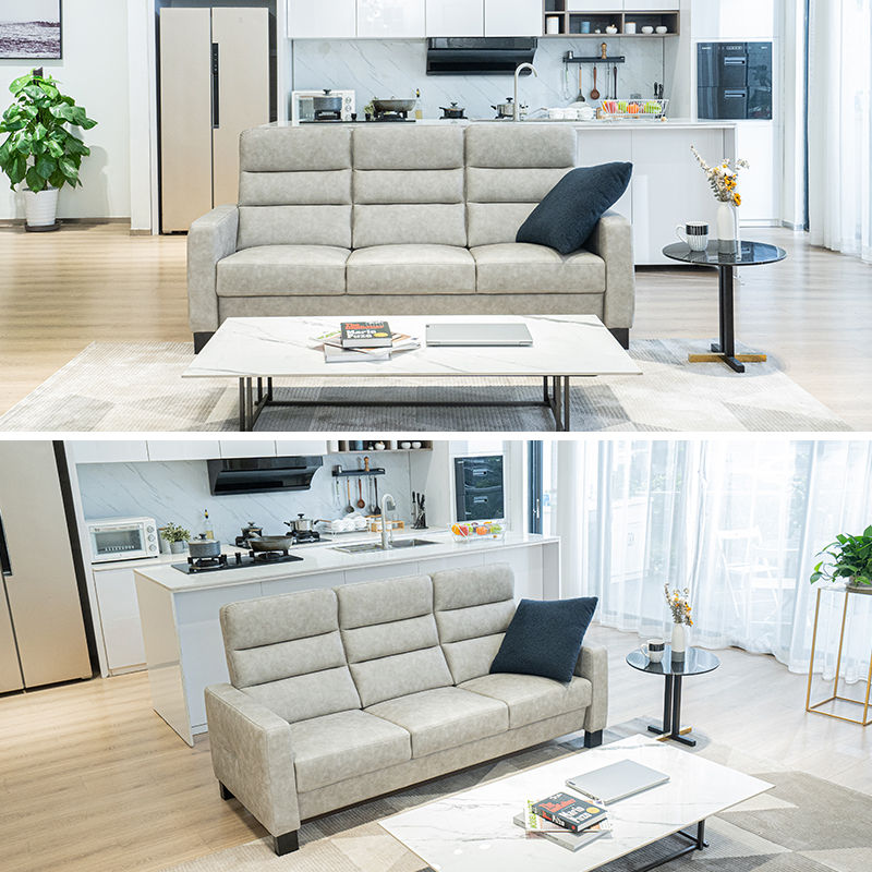 縮圖：(包送貨/安裝) 雙人位 三人位梳化 科技布sofa  進口真皮 沙發 尺寸可訂造 xm-01656