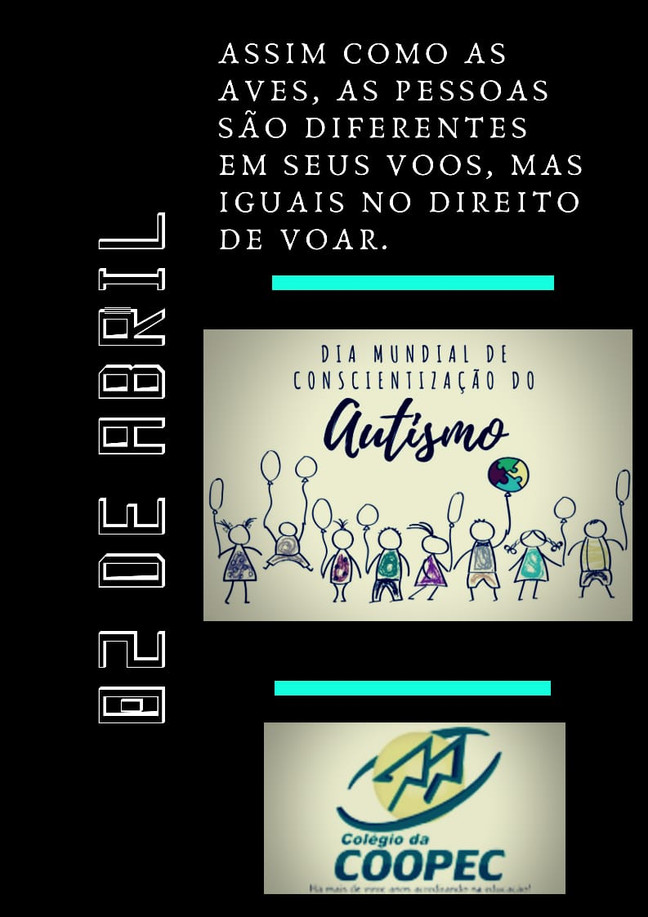 Dia mundial do Autismo.