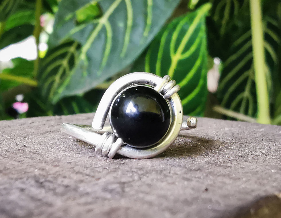 Miniature : third eye silver rings