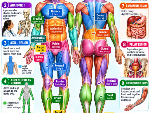 The Human Body and Its Major Regions