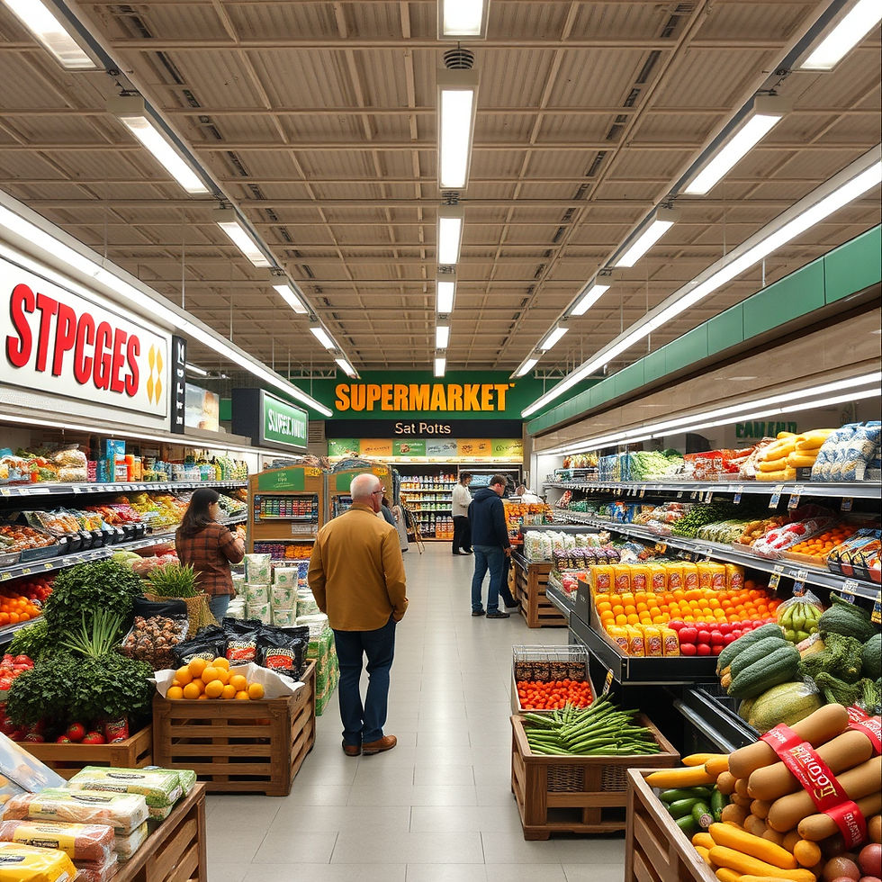 Shopping in the produce isle