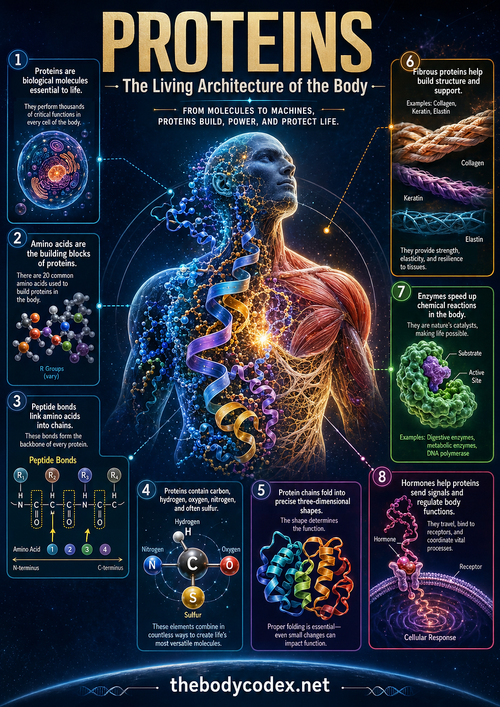 Protein builds the structure. Nutrition builds the system. And the system gives consciousness a place to live.