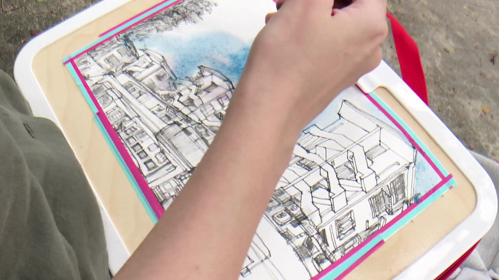 Thumbnail: Original Sketch: Tiong Bahru Back Alley