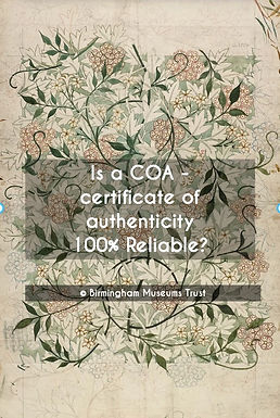 Is a Certificate of Authenticity ( COA) 100% Reliable?