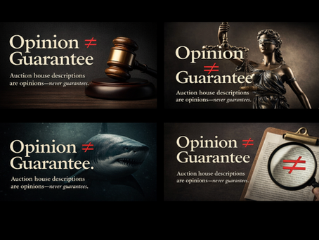 Why Auction House Descriptions Are Not Guarantees