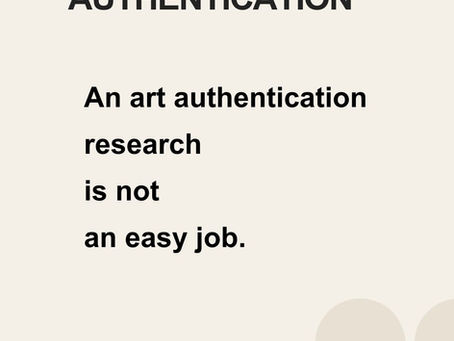 What is an art authentication research?