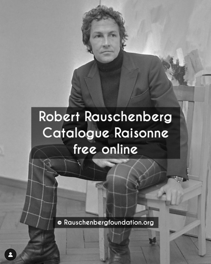 Robert Rauschenbergh Catalogue raisonne free online