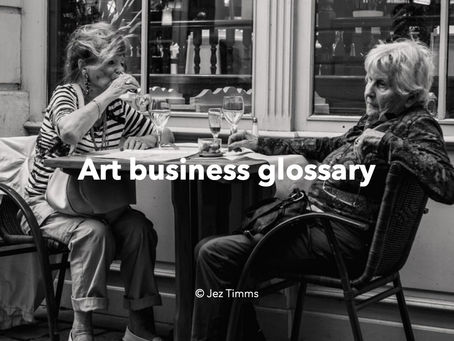 Art business glossary