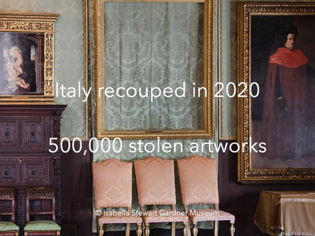 In 2020, Italy recovered 500,000 stolen artworks
