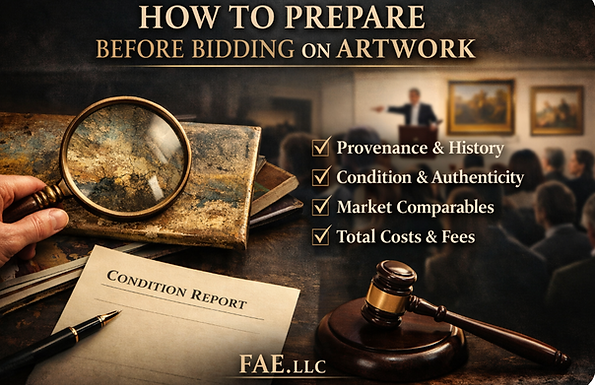 How to Prepare Before Bidding on an Artwork