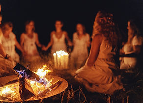 Women at the night ceremony. Ceremony space..jpg