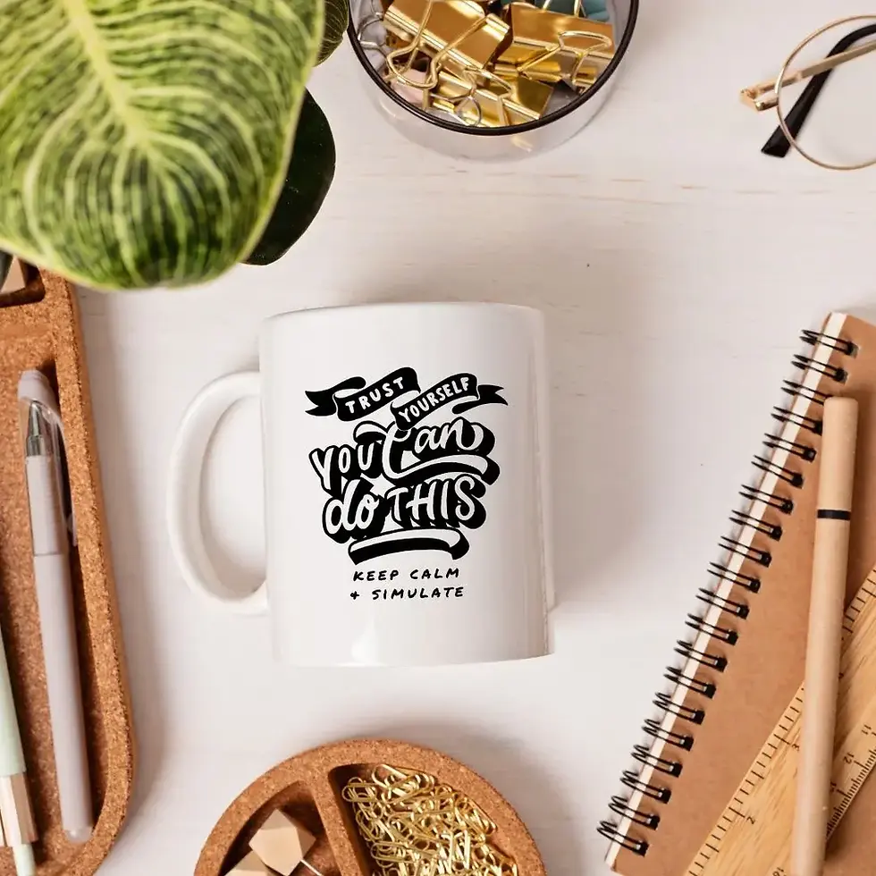 Thumbnail: Trust Yourself You Can Do This - Keep Calm & Simulate - Retro Quote
