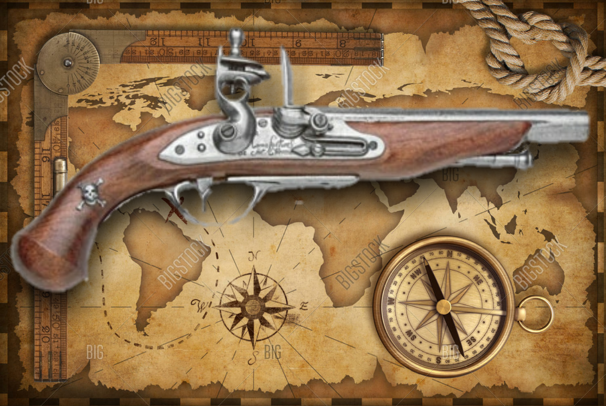 18TH Century Pirate Flintlock Non-Firing Replica