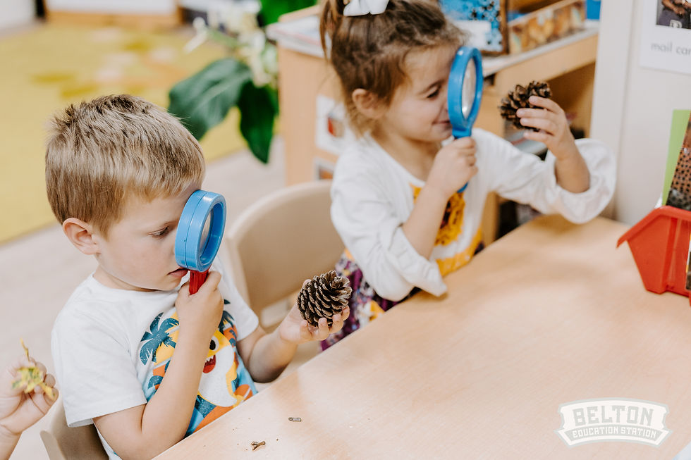 Children interacting and engaging
