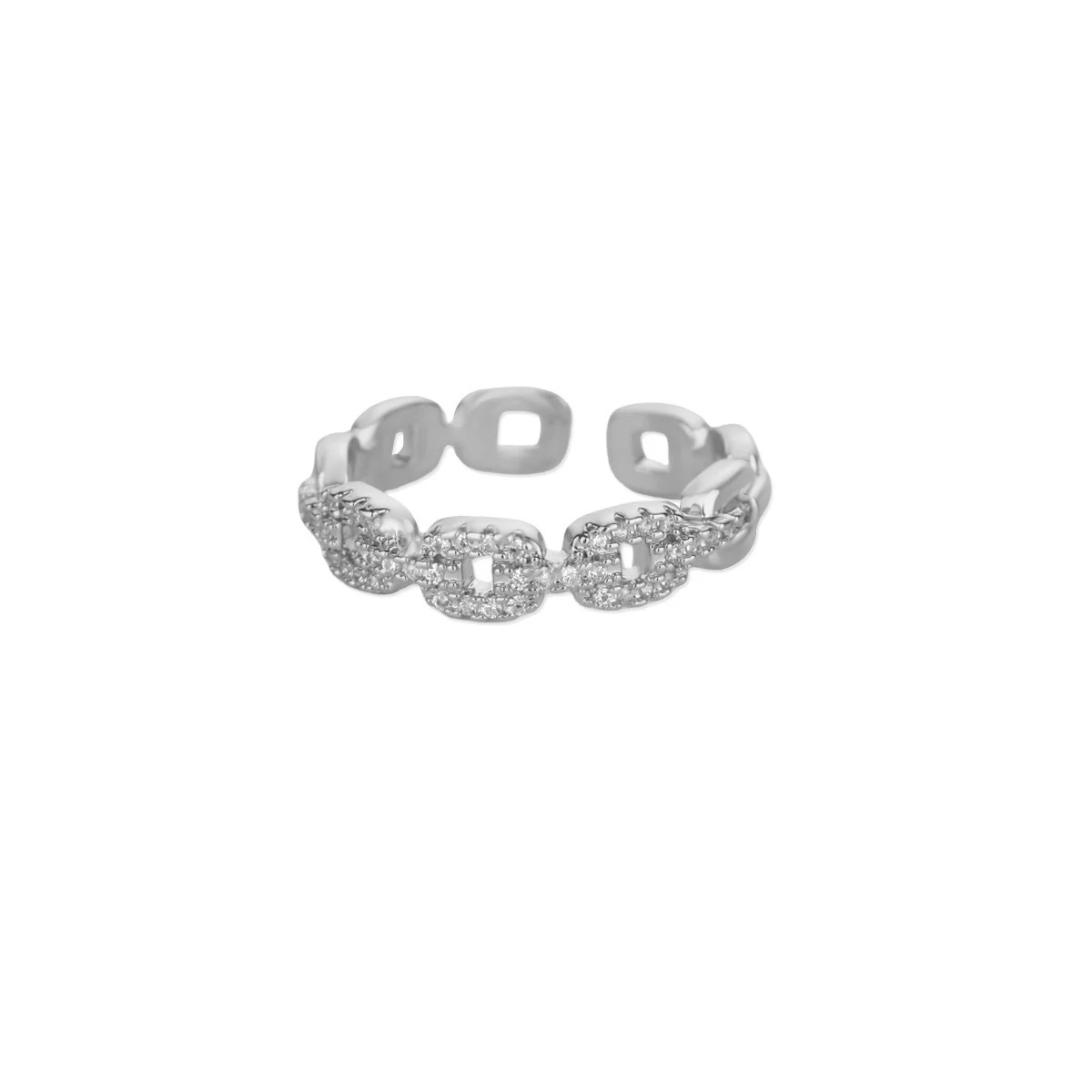 Zircon Geometric Open Ring detail 10