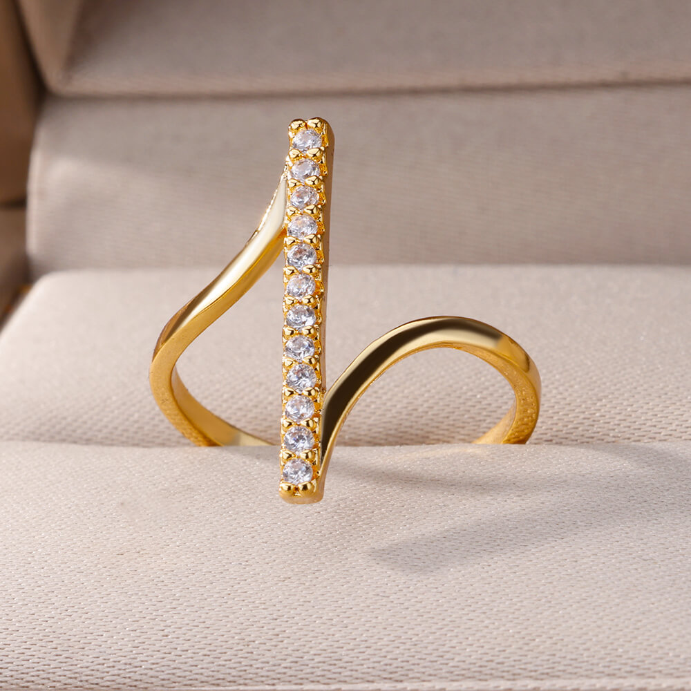 Zircon Geometric Open Ring detail 5