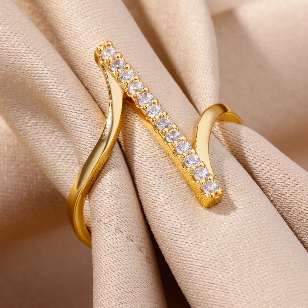 Zircon Geometric Open Ring detail 13