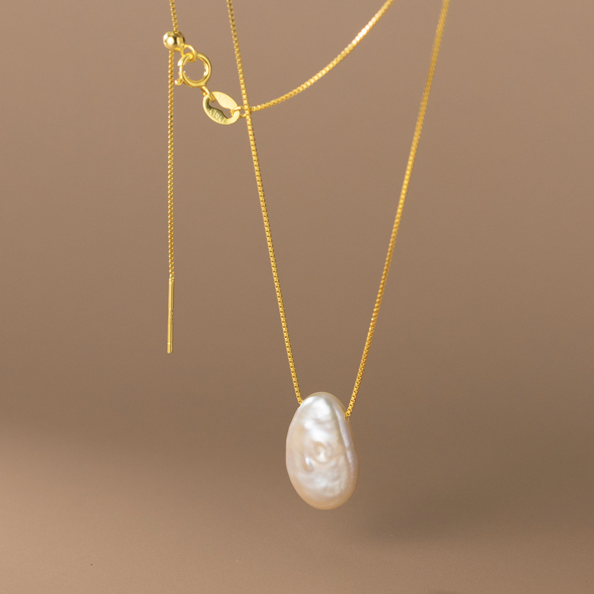 Lustre Irregular Pearl Necklace