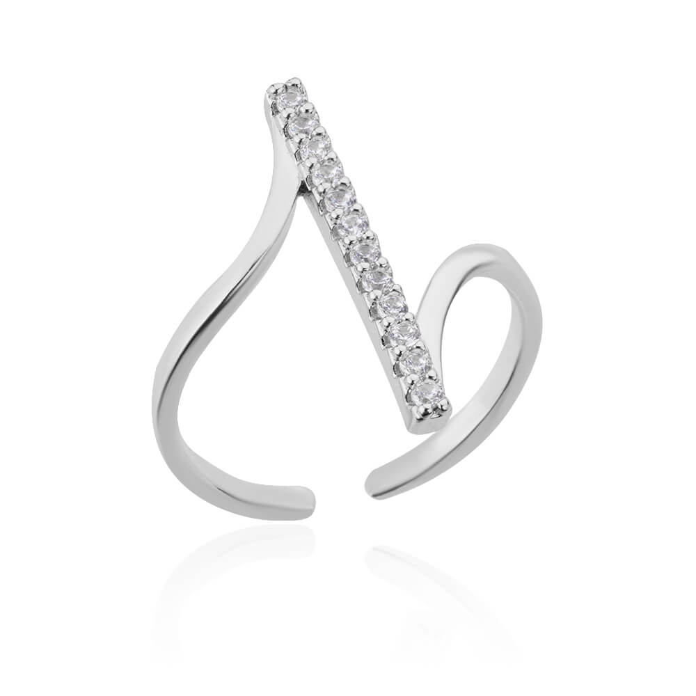 Zircon Geometric Open Ring detail 9