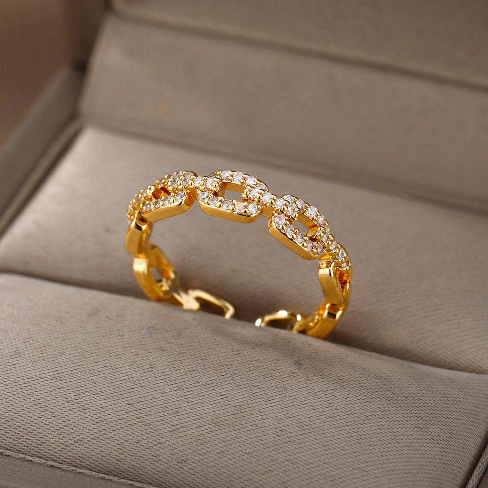 Zircon Geometric Open Ring detail 7