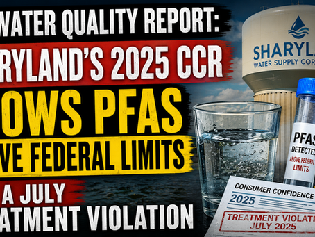 Sharyland Water Quality Report 2025: PFAS, Lead, and a Federal Violation Hidden in the Fine Print