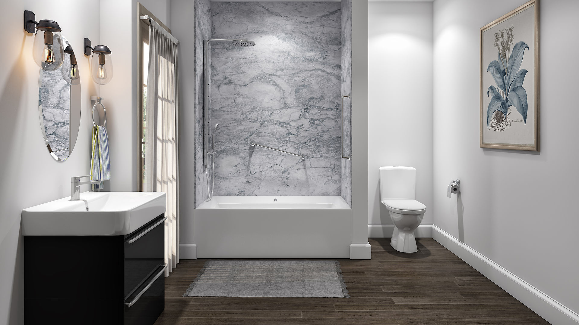 One Day Shower Remodel in Everest