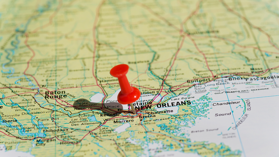 A map of new orleans. The areas that we service include surrounding areas in New Orleans