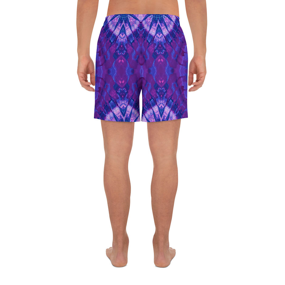 Thumbnail: Tribal Purple Men's Athletic Shorts