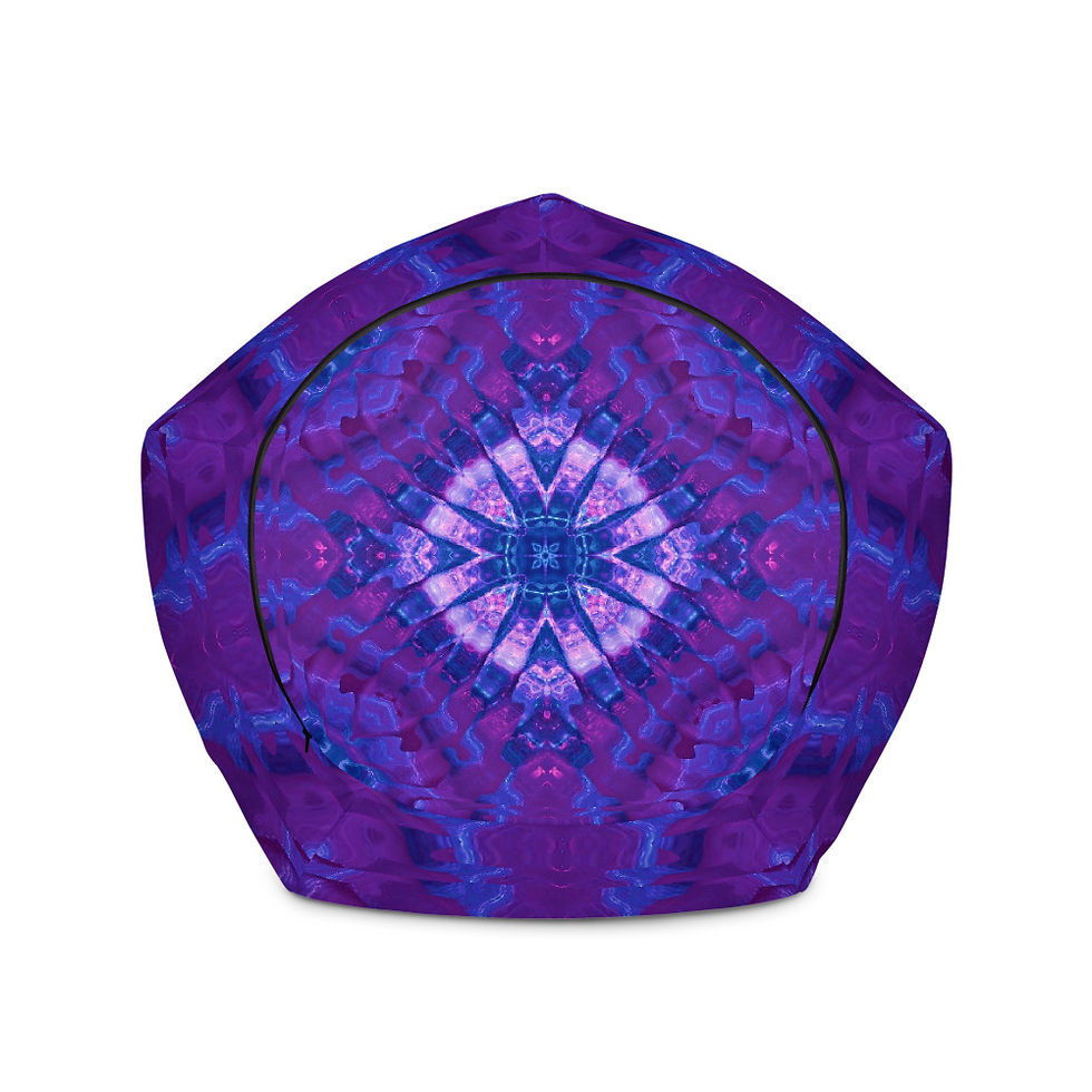 Thumbnail: Tribal Purple Bean Bag Chair Cover