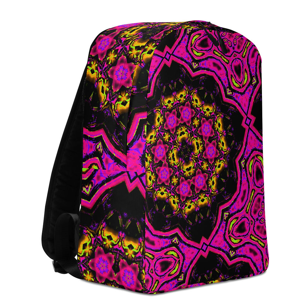 Thumbnail: Pink and Black Lava Flower Backpack