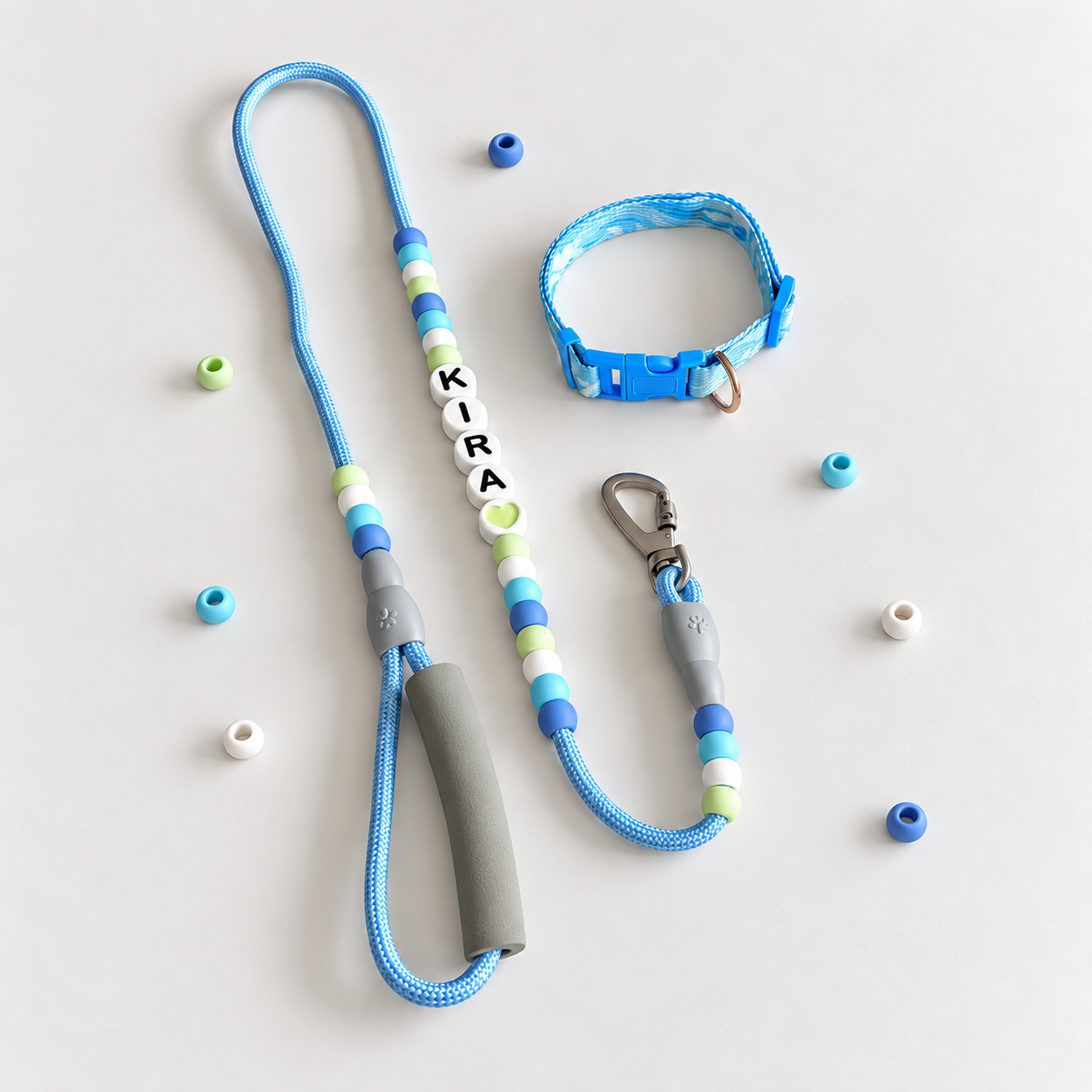Correa personalizada + collar paseo