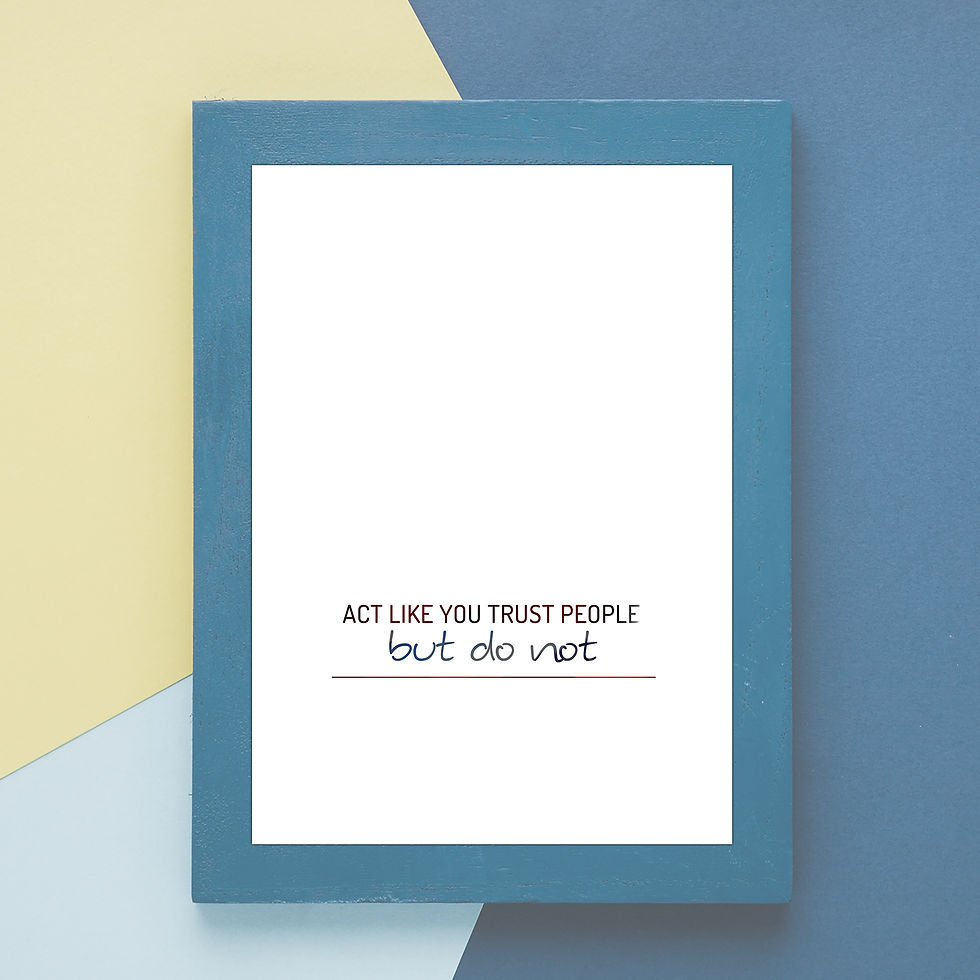 Act like you trust people... _ Quotes Digital Incl 4 Files