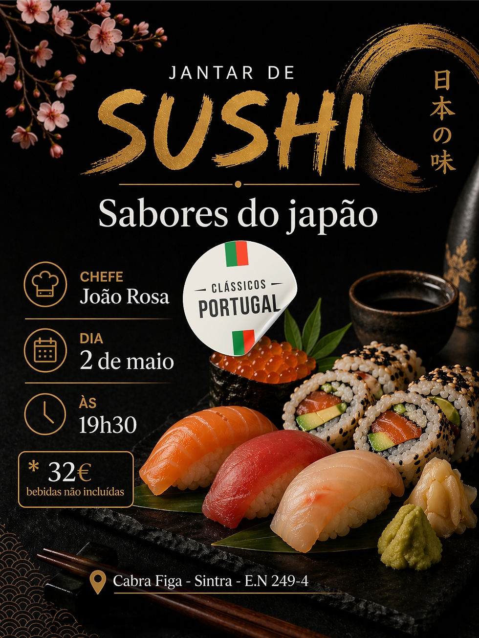 Os sabores do japão chegam aos Clássicos Portugal