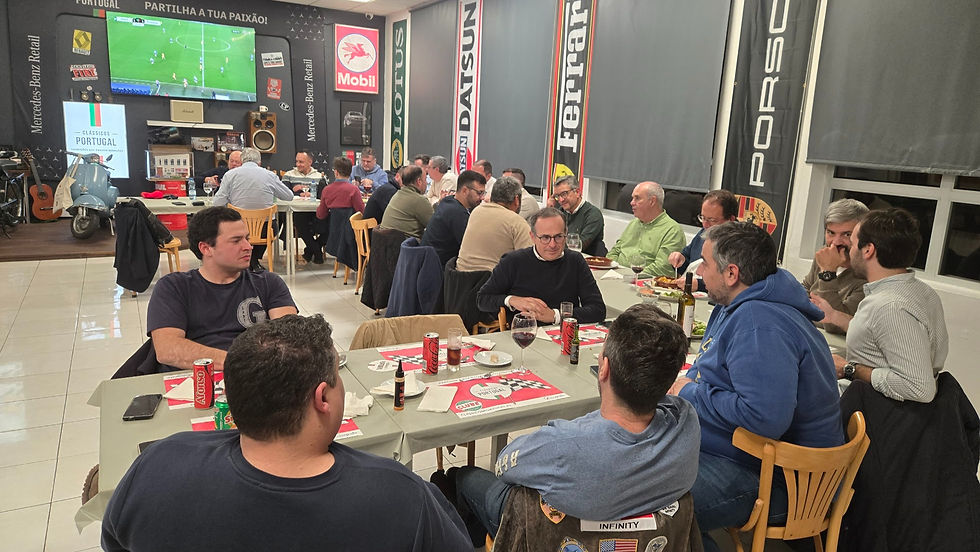 Jantar de Natal do grupo Gasolina nos Clássicos Portugal 2025