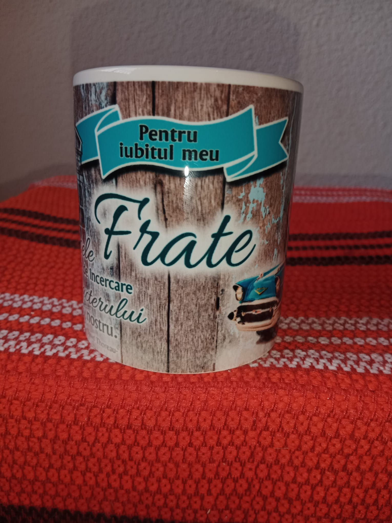 Cană pentru cel mai bun frate cu mesaj