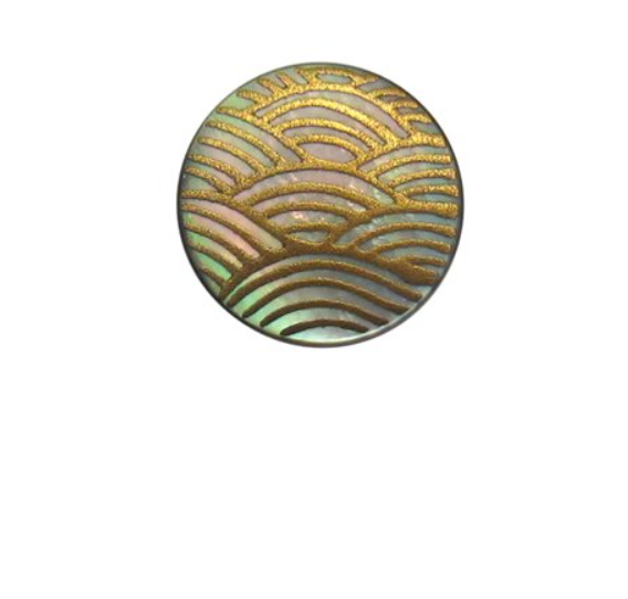 サムネイル： MT.ARTIGIANO ボタンダウンピアス Traditional 波 ペア