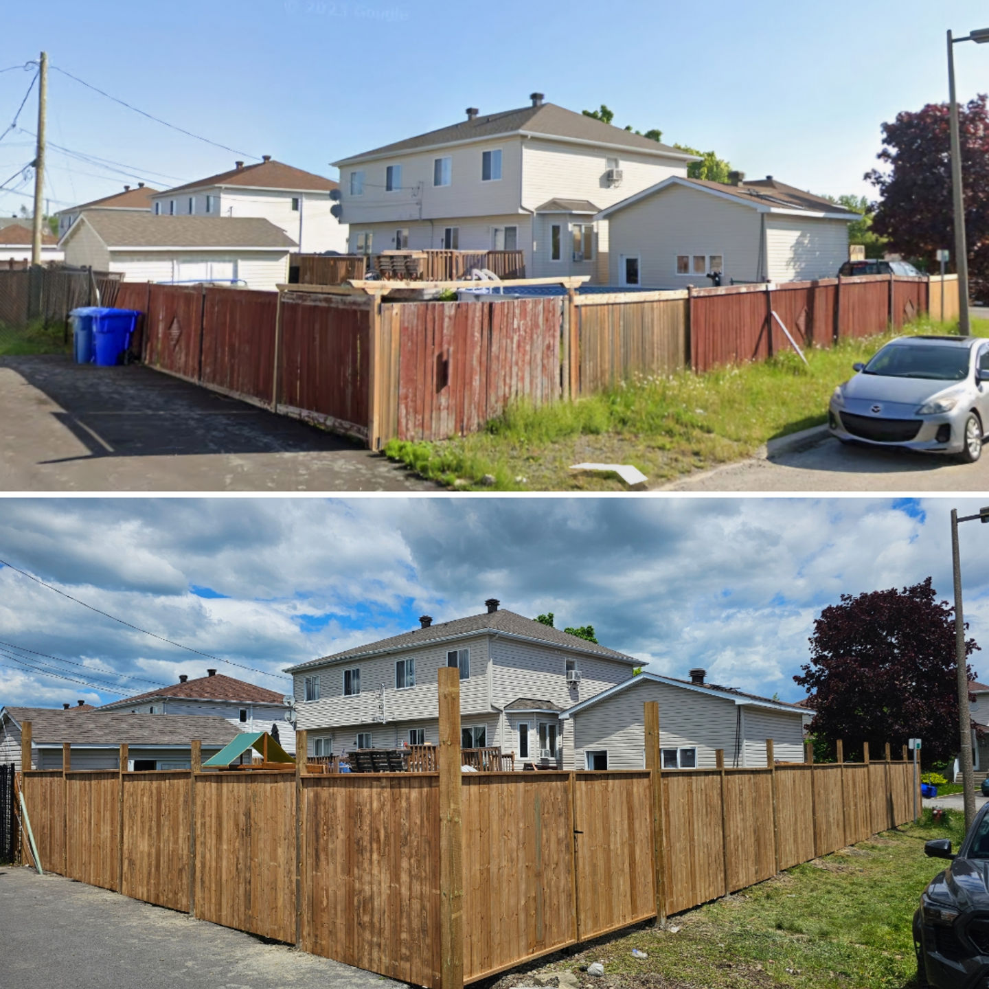 Rénovation d'arrière-cour – Remplacement complet de clôture à Gatineau