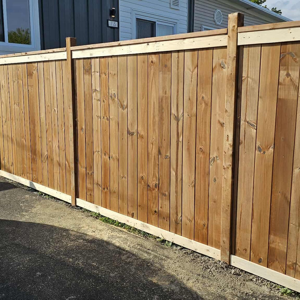 Custom Driveway Privacy Fence with Gate