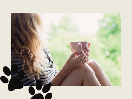 Female holding a cup of coffee