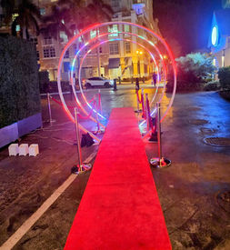 LED Lighting Arches & Red Carpet Party Rentals