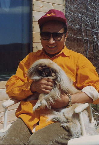Khenpo Tsewang Rinpoche with Saymo