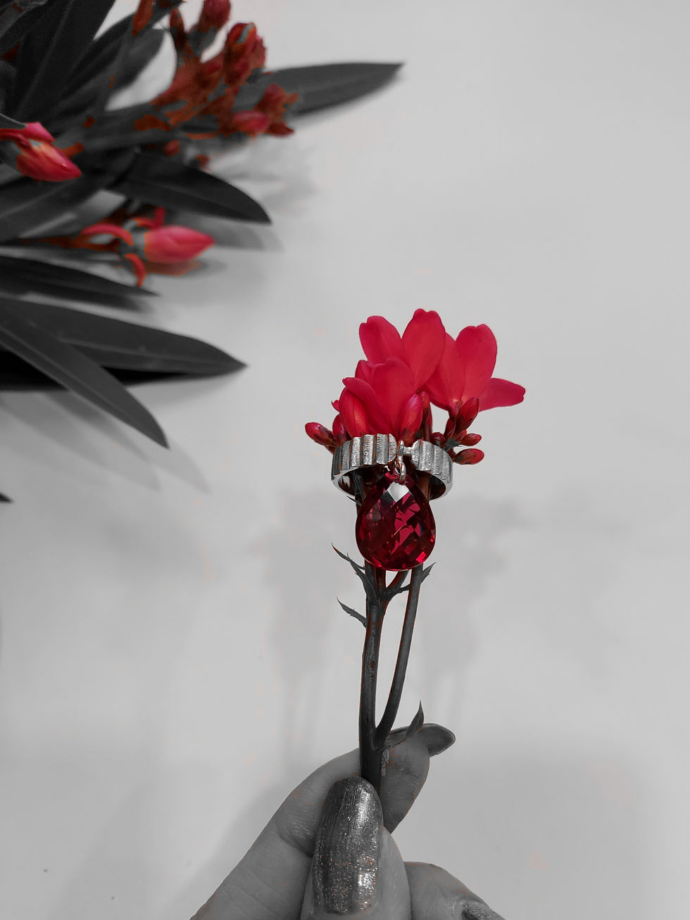 Thumbnail: Drop Dead Ruby Ring
