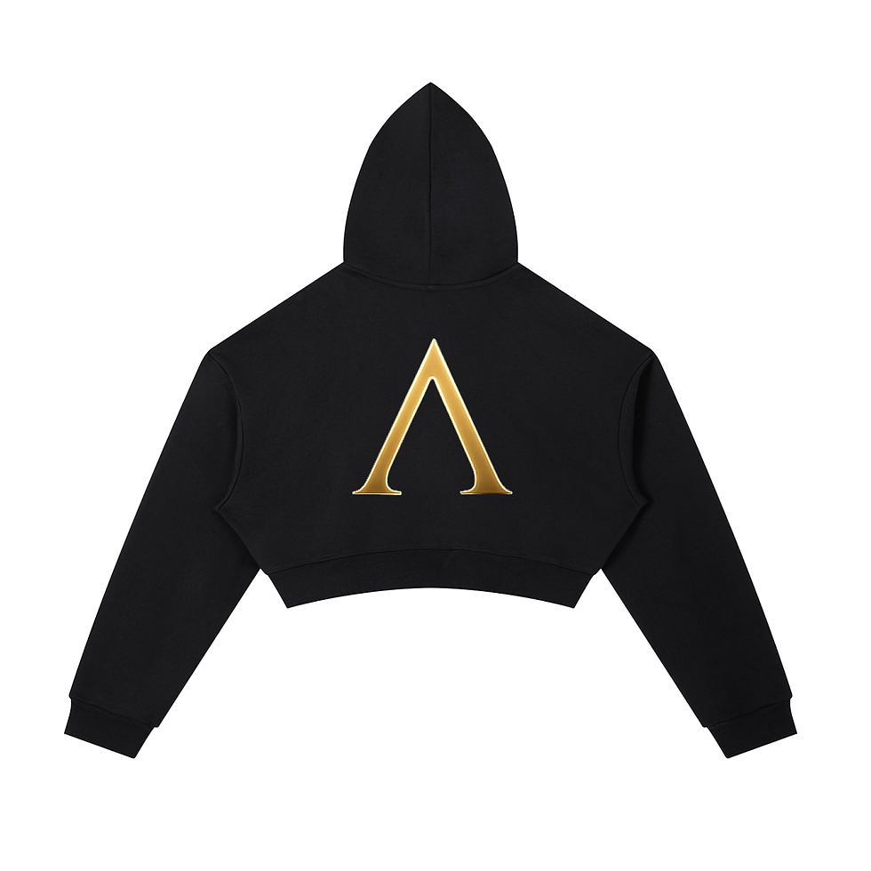 Thumbnail: (Aurevo) Women's Essential Cropped Zip-Up Hoodie