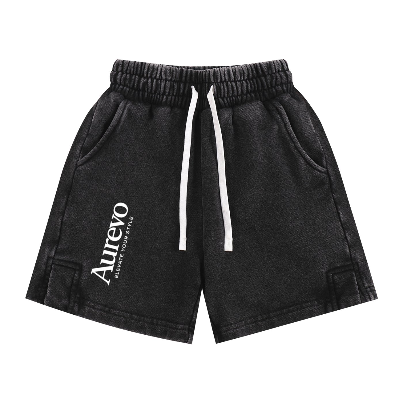 (Aurevo) Kids Snow Washed Shorts