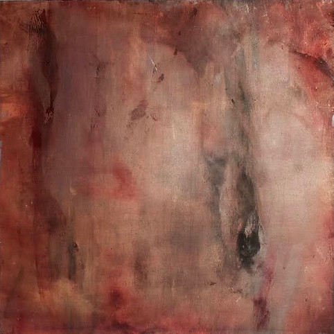 Two saints in silence, between image and scorn. Oil paint giding wax graphite.jpg