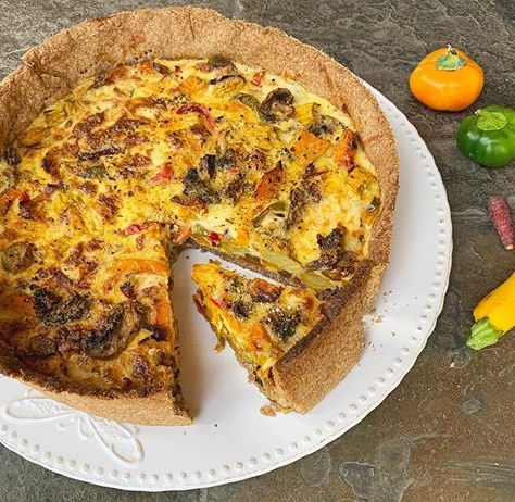 Quiche Integral con Verduras Asadas