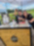 Jordin and Jarrett Pouring the mobile bar tap