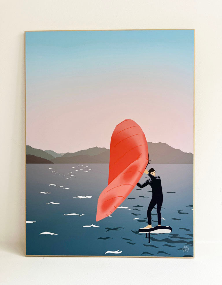 Miniature : Tableau Moyen laminé sur bois clair en édition limitée